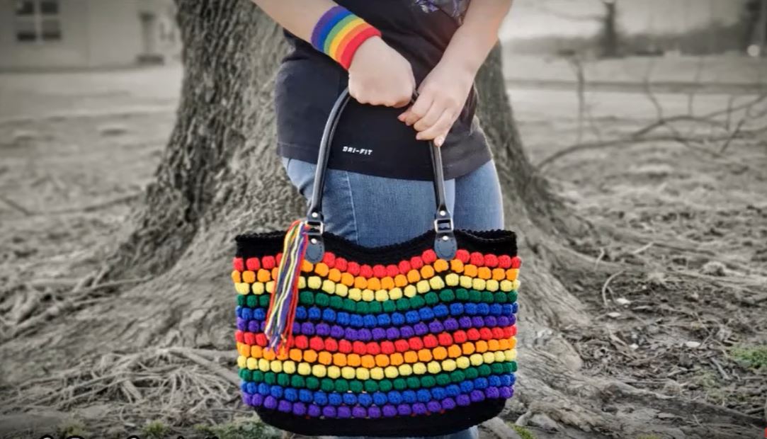Bobble Stitch Colorful Bag