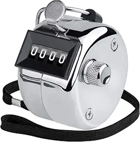 KTRIO 4-Digit Metal Handheld Tally Counter